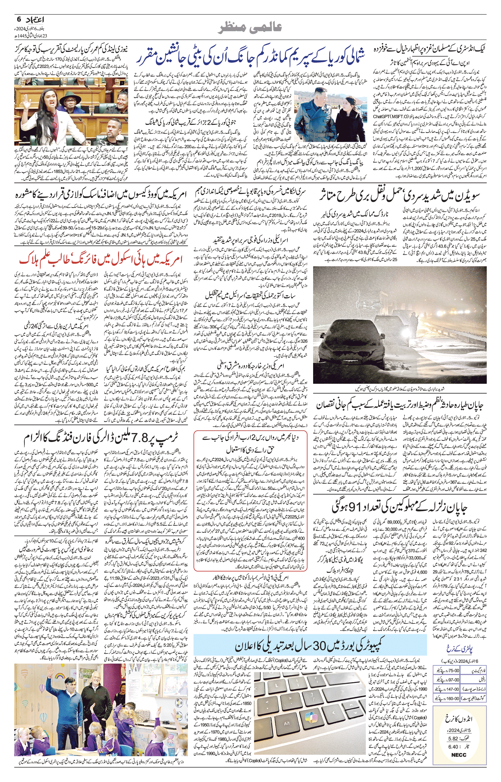 etemaad urdu daily newspaper