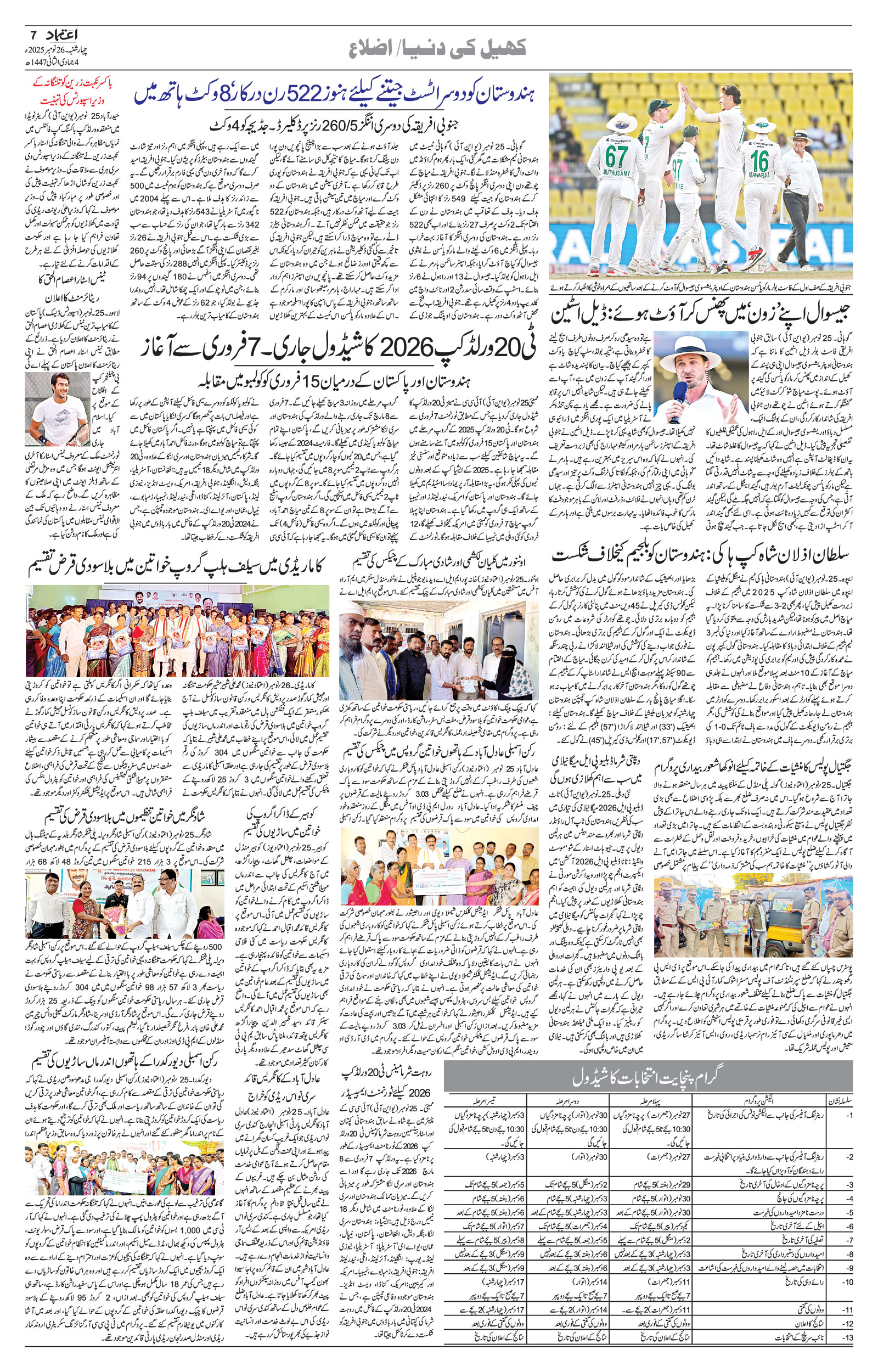 etemaad urdu daily newspaper