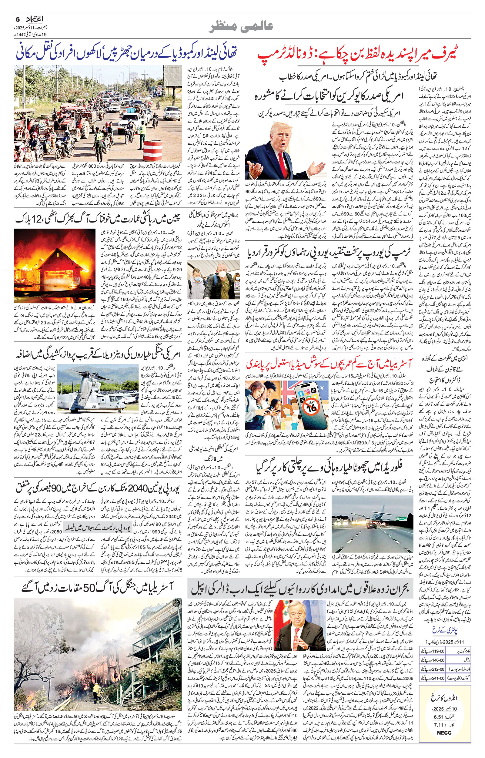 etemaad urdu daily newspaper
