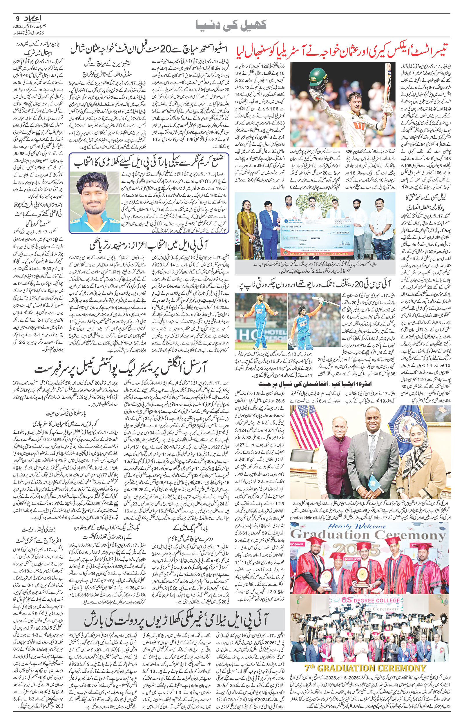 etemaad urdu daily newspaper