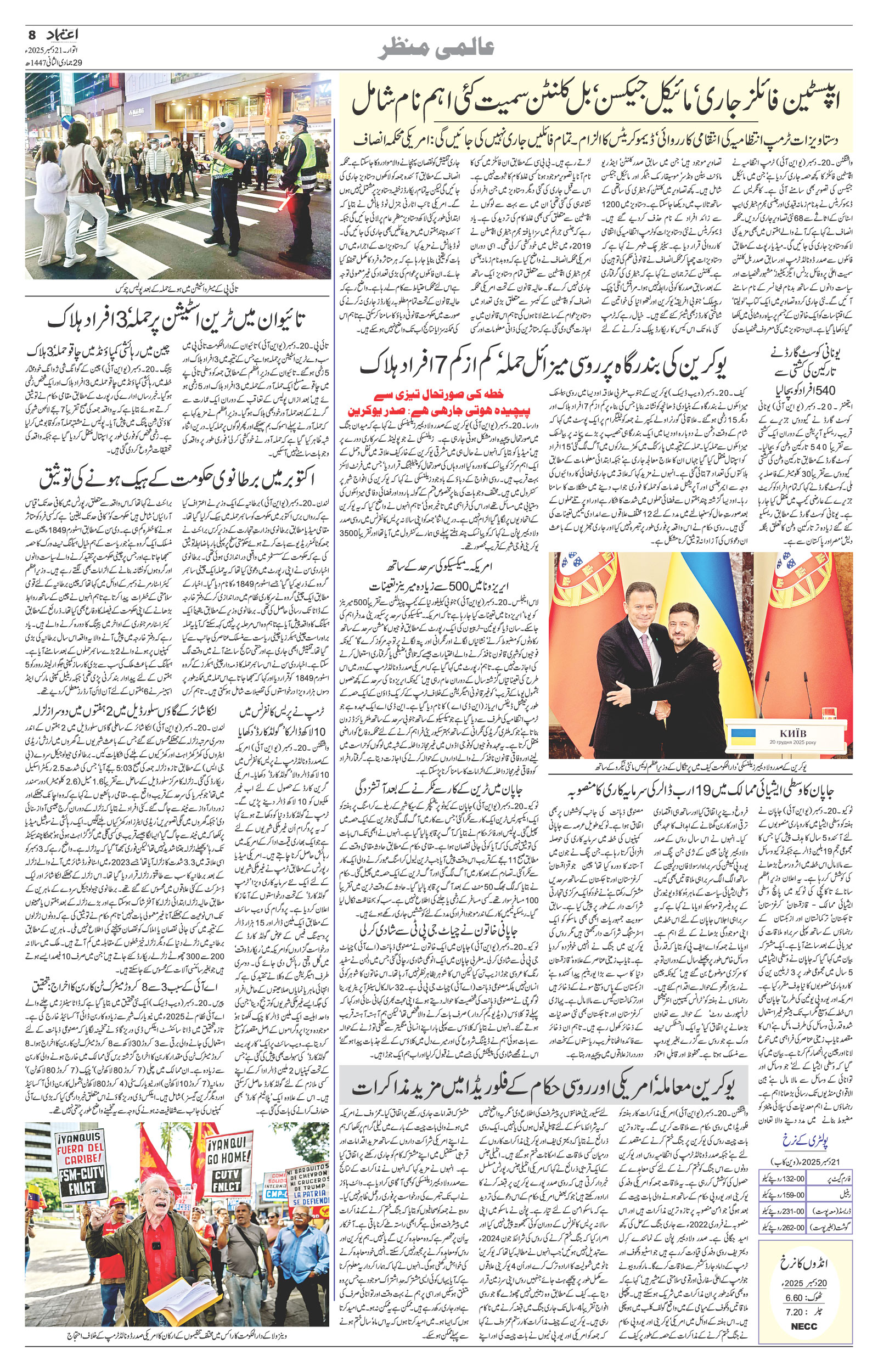 etemaad urdu daily newspaper