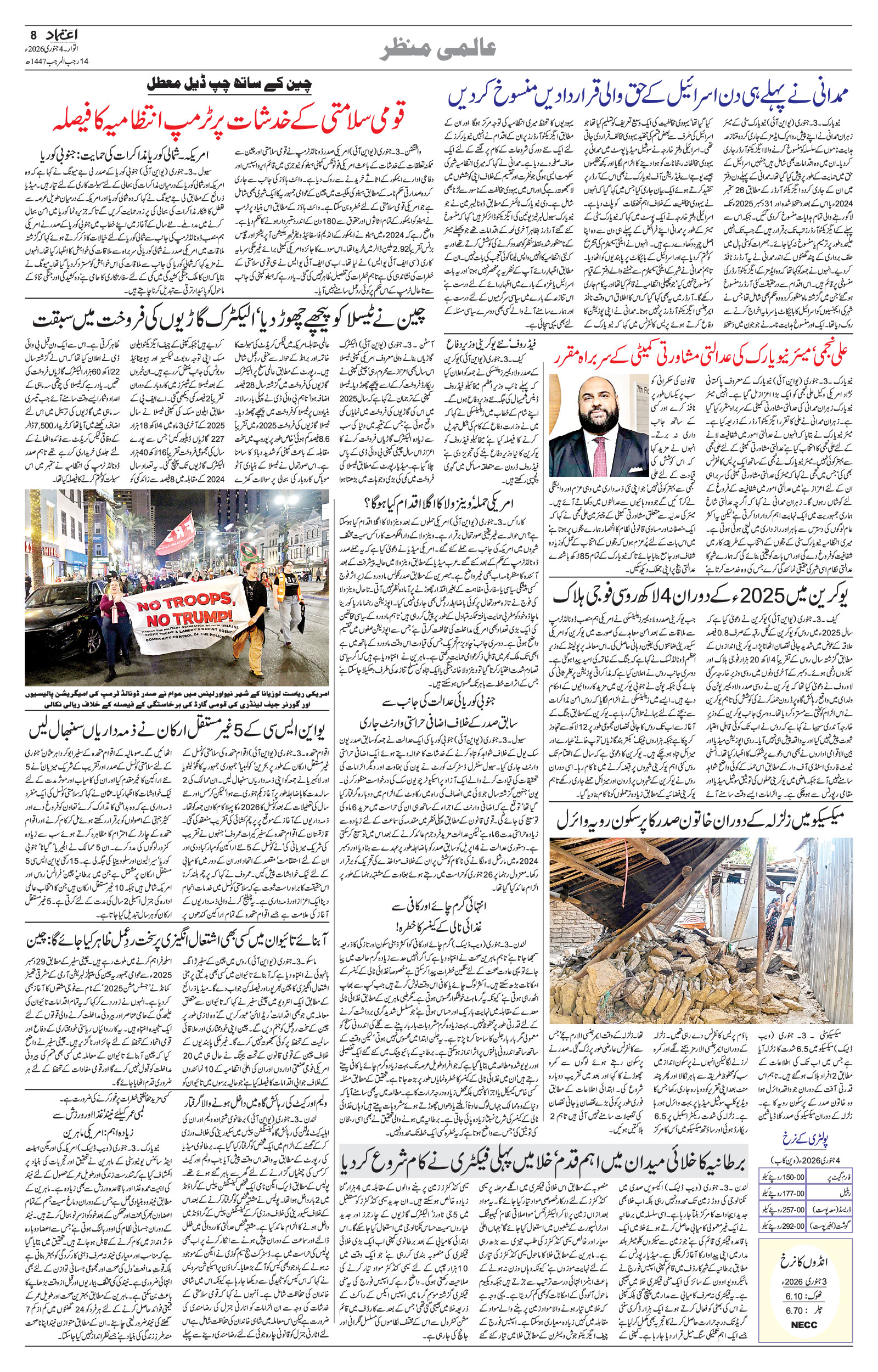 etemaad urdu daily newspaper