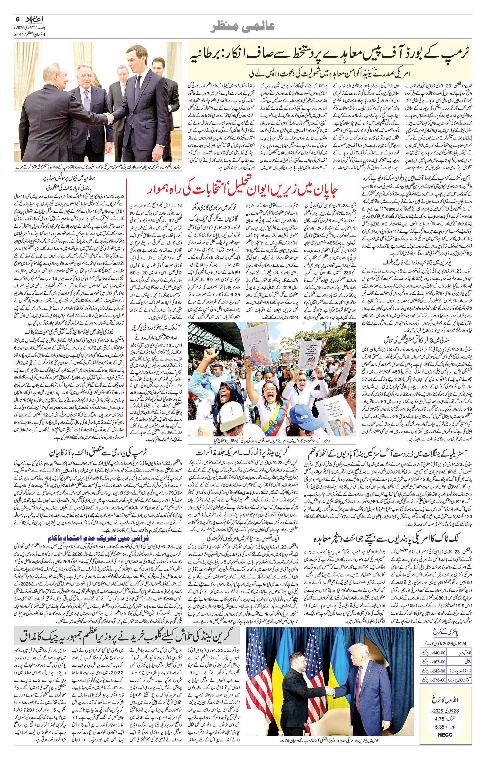 etemaad urdu daily newspaper