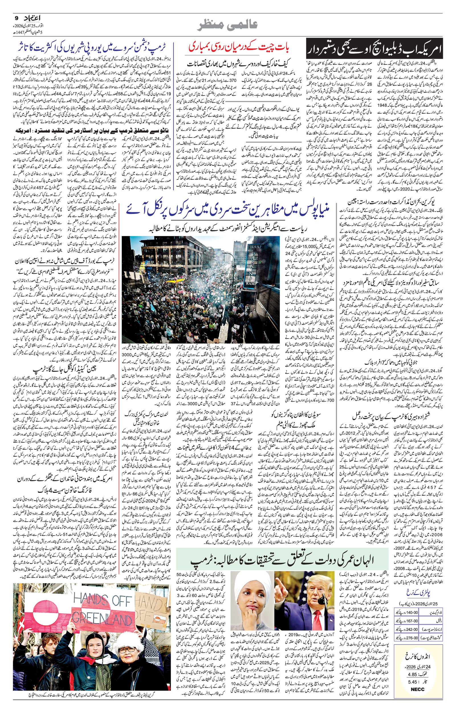 etemaad urdu daily newspaper
