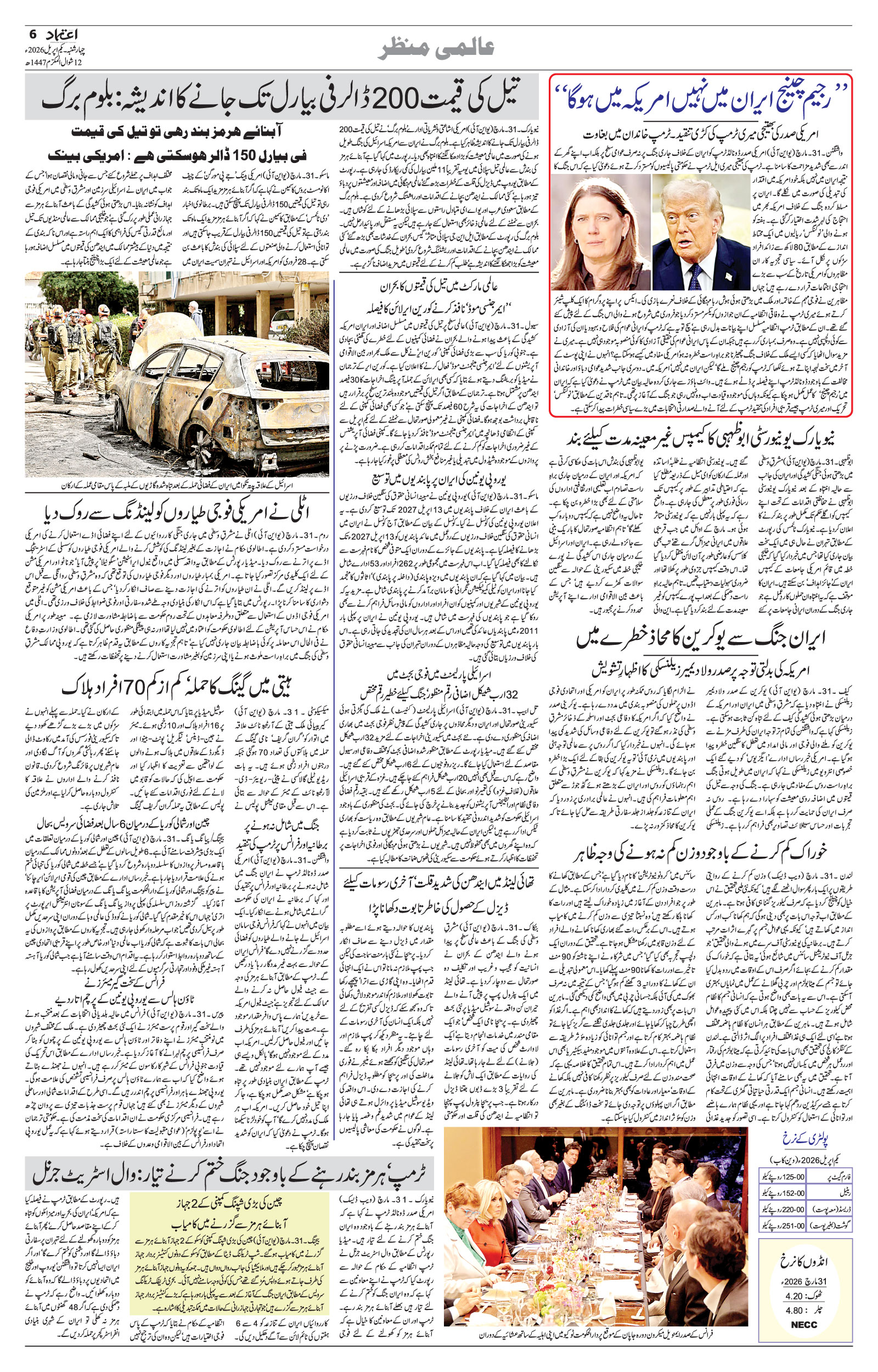 etemaad urdu daily newspaper