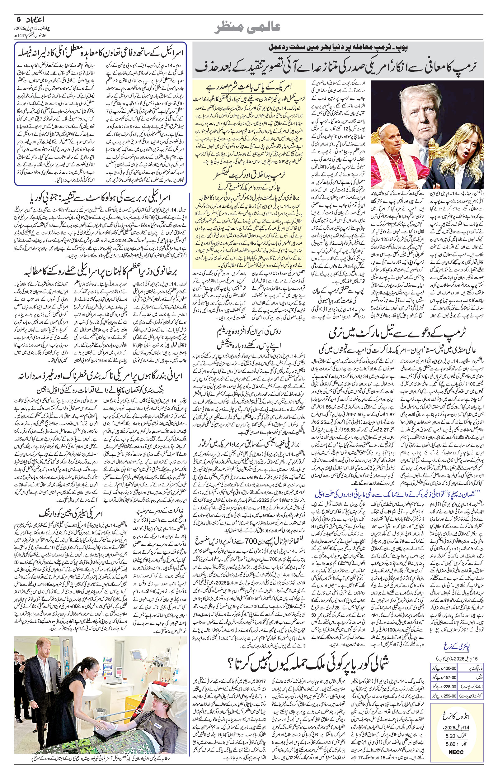 etemaad urdu daily newspaper