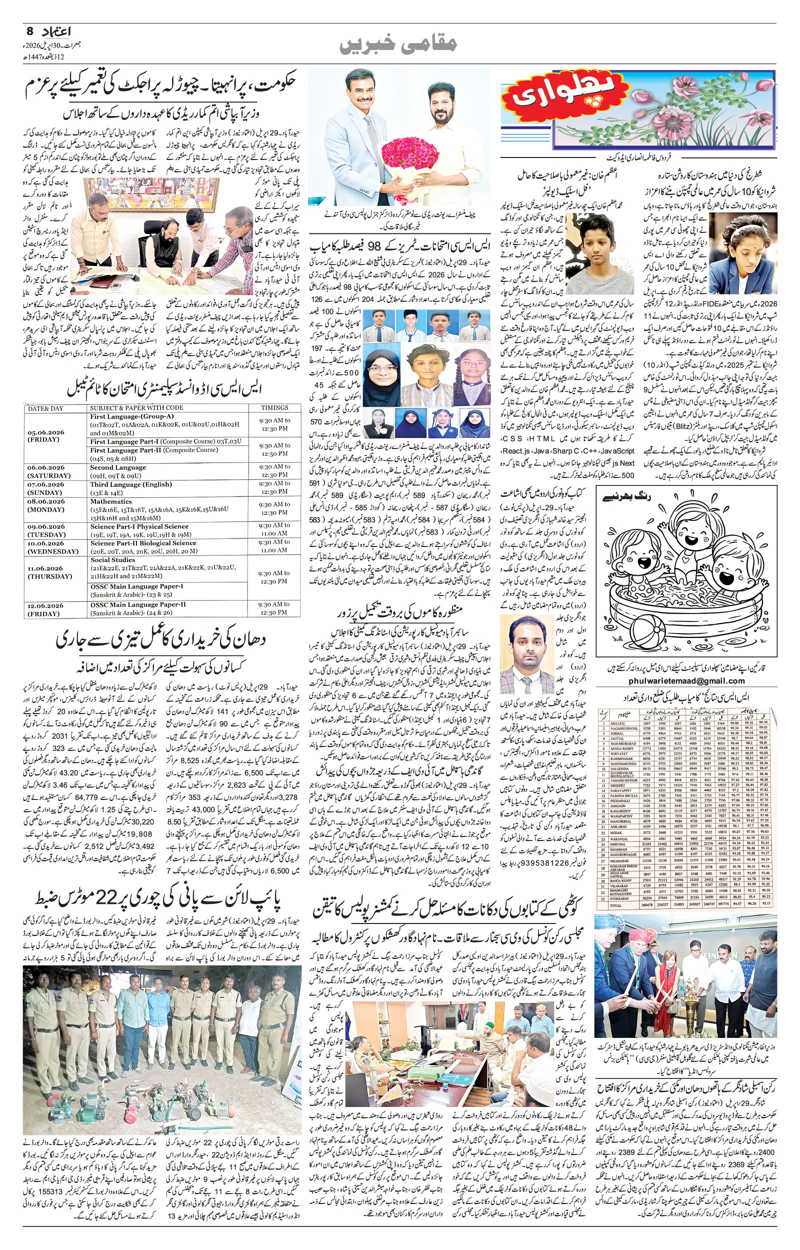 etemaad urdu daily newspaper